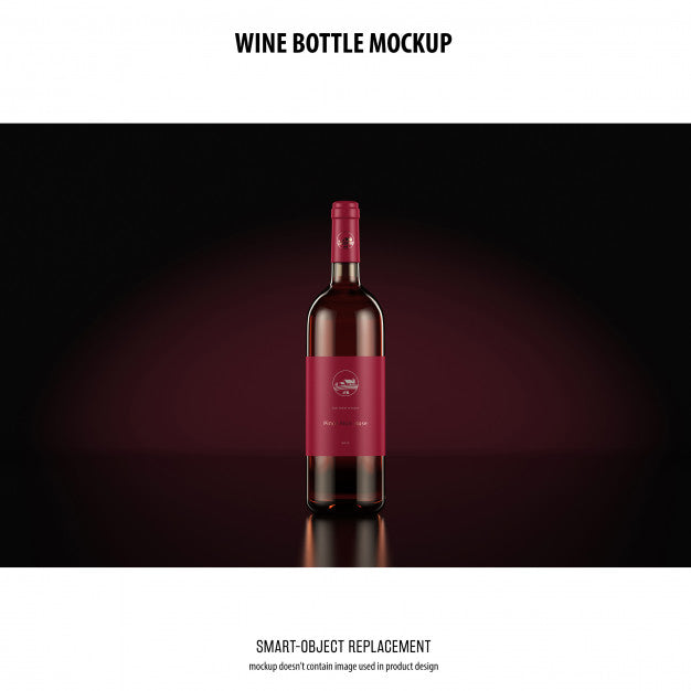 Wine Bottle Mockup Psd
