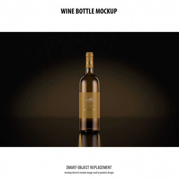 Wine Bottle Mockup Psd