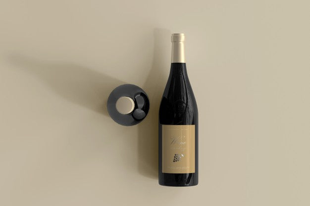 Wine Bottle Mockup Psd