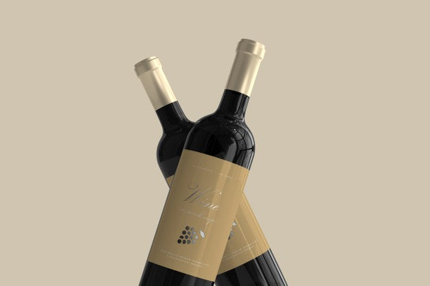 Wine Bottle Mockup Psd