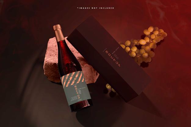 Wine Bottle Mockup Psd