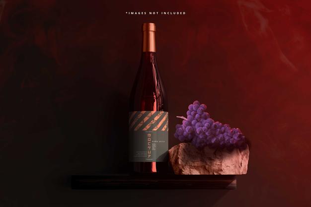 Wine Bottle Mockup Psd