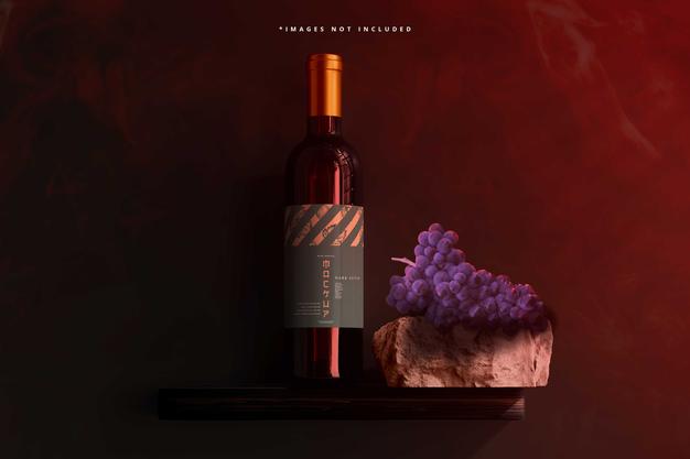 Wine Bottle Mockup Psd