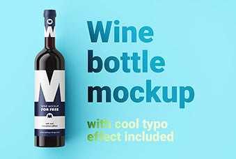 Wine Bottle Mockup
