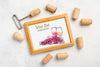 Wine Stoppers With Corkscrew And Frame Psd