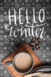 Winter Message And Hot Coffee Beside Psd
