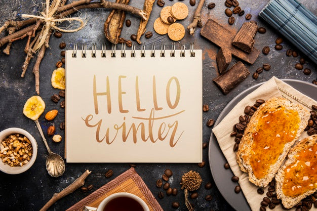 Winter Nutritive Breakfast Mock-Up Psd