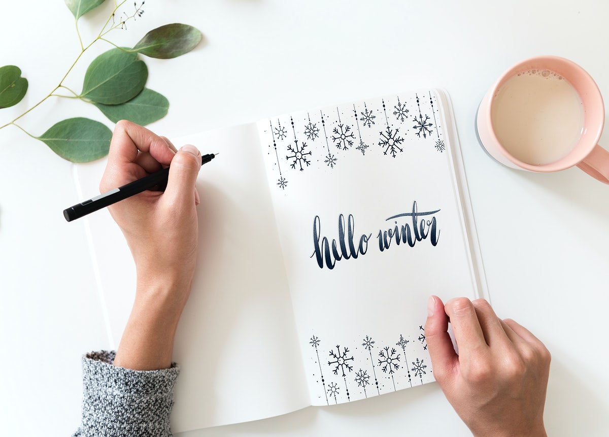 Winter Season Typography Design Mockup