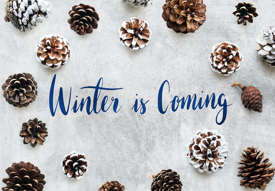 Winter Season Typography Design Mockup