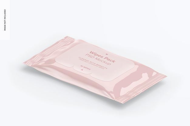 Wipes Pack Mockup Psd