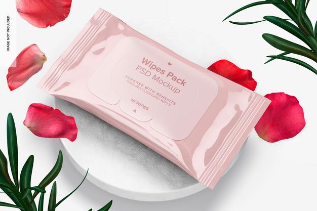 Wipes Pack Mockup Psd