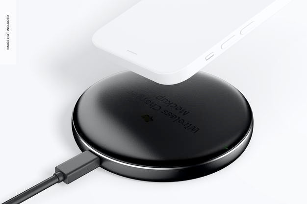 Wireless Charger With Phone Mockup Psd