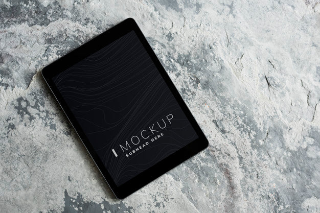 Wireless Tablet Screen Mockup Template Psd