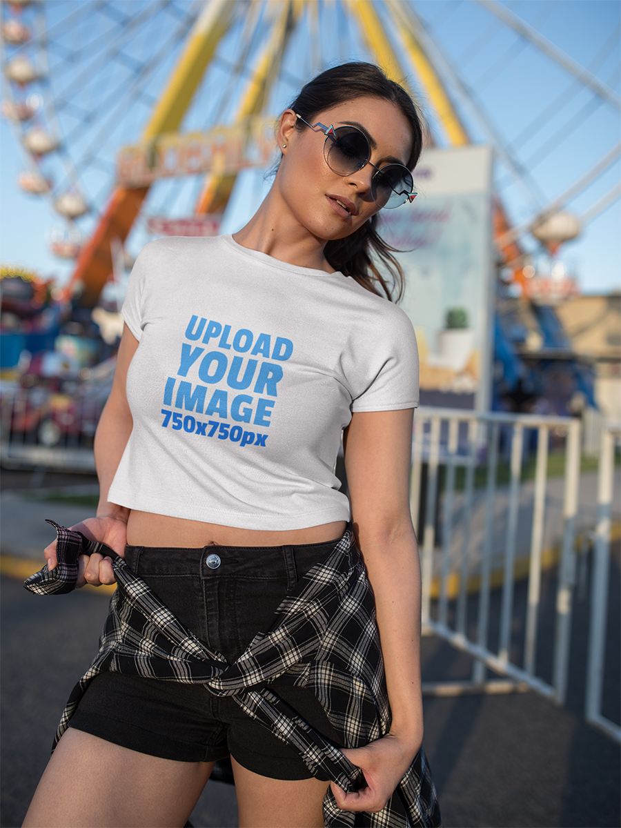 Woman Croptop Mockup
