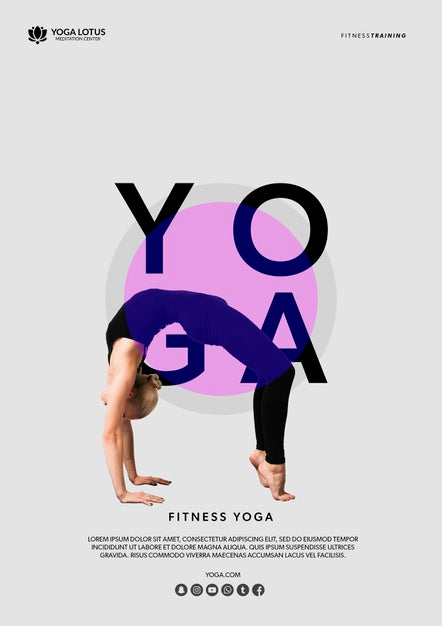 Woman Doing Yoga Bridge Position Psd