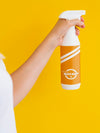 Woman Holding A Spraying Bottle Mock-Up Psd