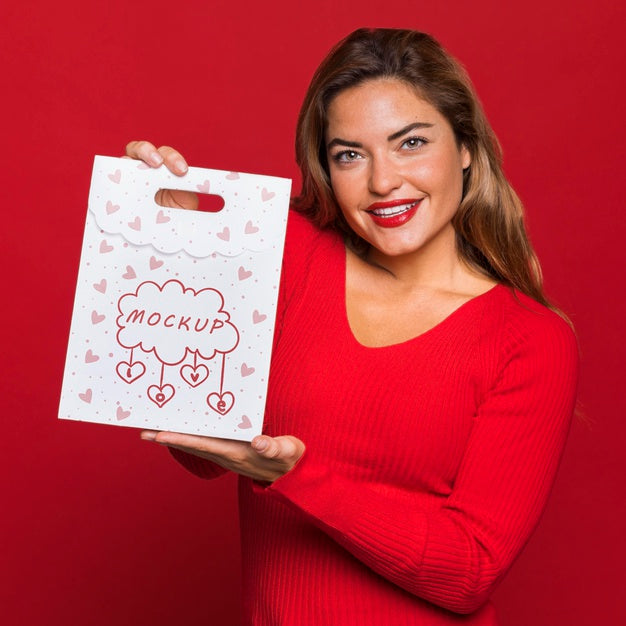 Woman Holding Bag Medium Shot Psd