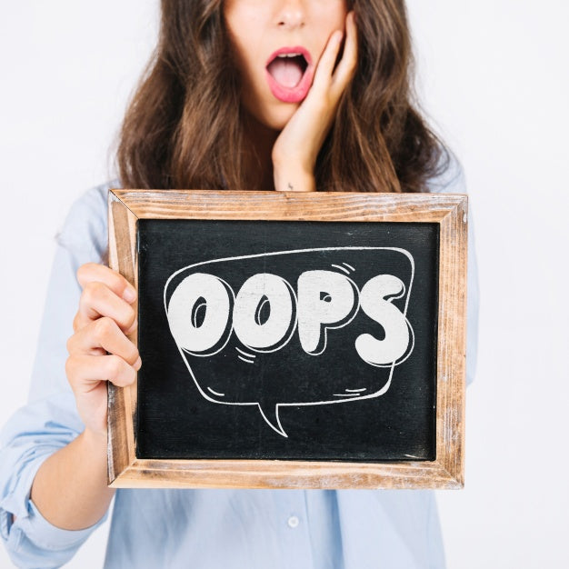 Woman Holding Slate Psd