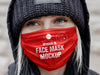 Woman In Face Mask Mockup