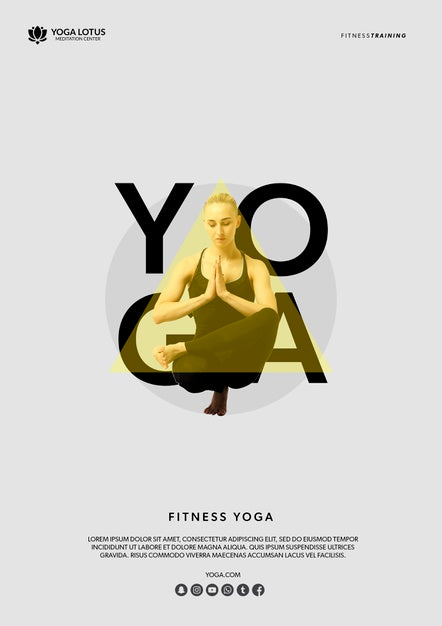 Woman In Yoga Pose Meditation Psd
