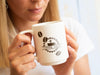 Woman Wanting To Drink From A Coffee Mug Mock-Up Psd