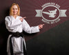 Woman With Karate Black Belt And Martial Art Mock-Up Psd