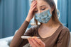 Woman With Medical Mask Concept Mock-Up Psd