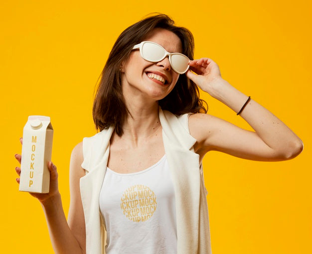 Woman With Sunglasses Psd