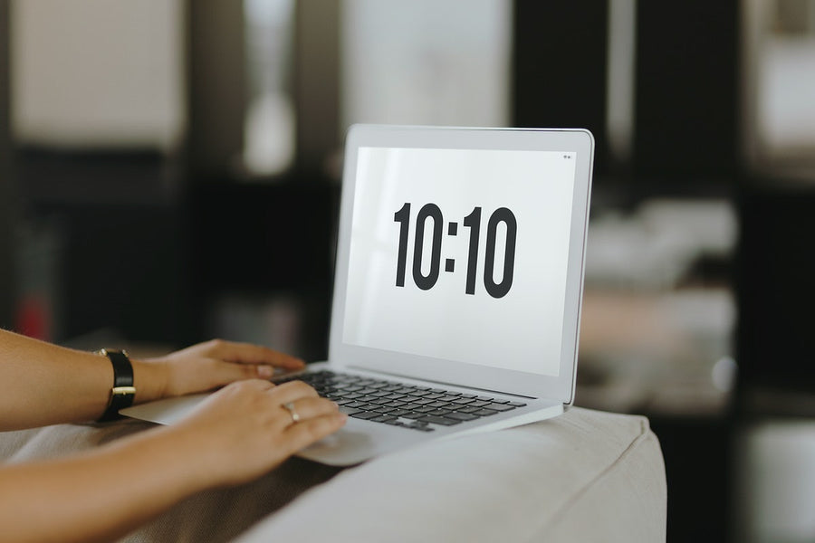 Woman Working On A Laptop
