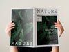 Womans Hand Holding A Nature Magazine Mock Up Psd