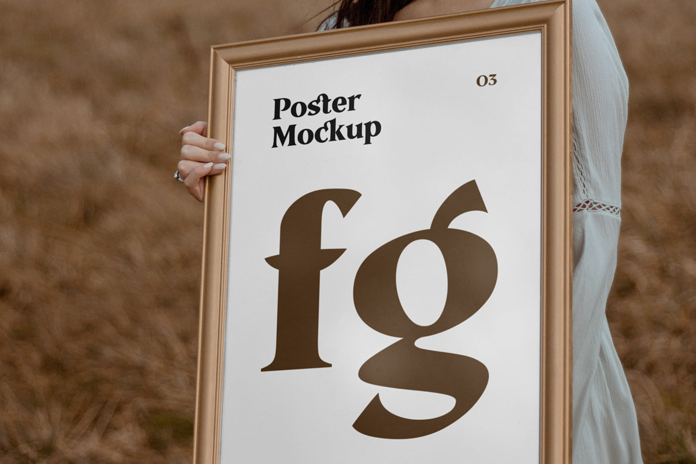 Women With Poster Mockup