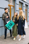 Women With Shopping Bags In City Psd