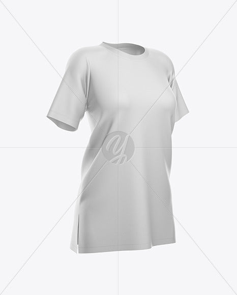 Women'S Baggy T-Shirt Mockup