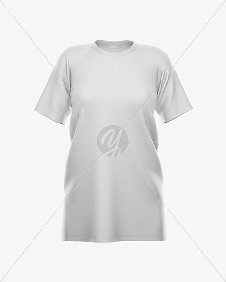 Women'S Baggy T-Shirt Mockup