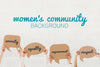 Women'S Community Background Concept Psd