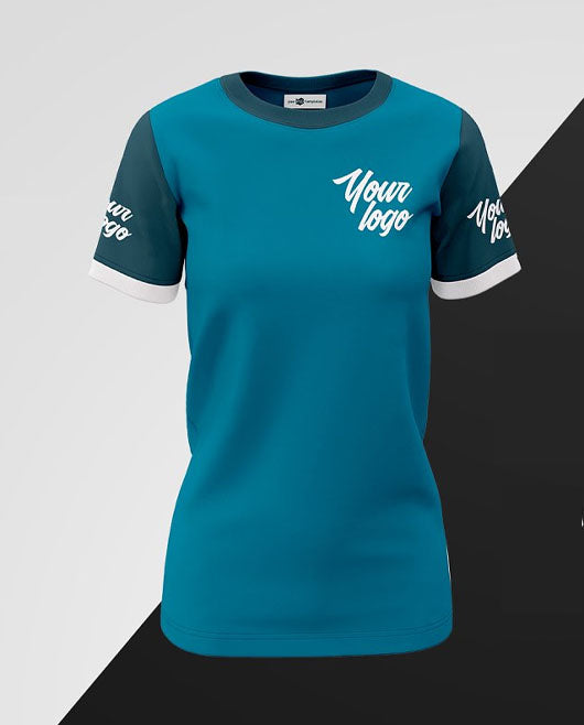 Womens Crew Neck T-Shirts Mockup Set