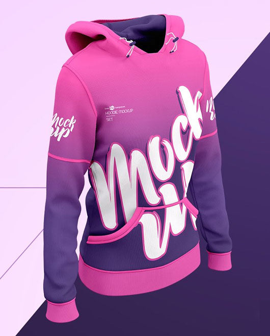 Women`S Hoodie Mockup Set