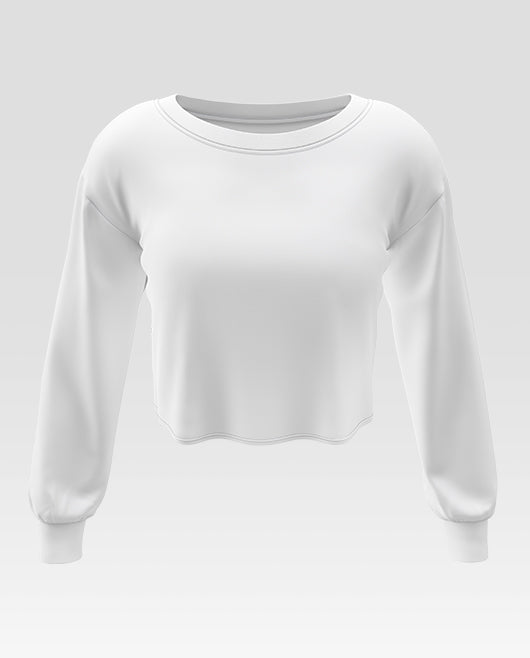 Women’S Long Sleeve Crop Top Mockup