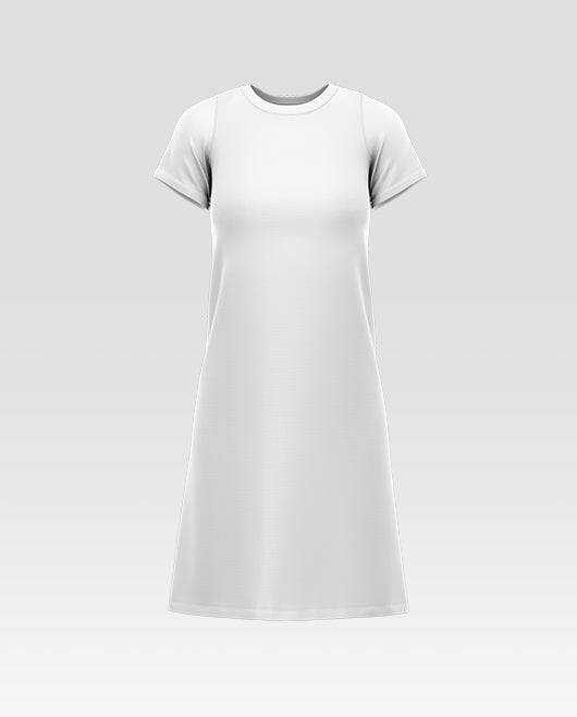 Women’S Short Sleeve T-Shirt Dress Mockup