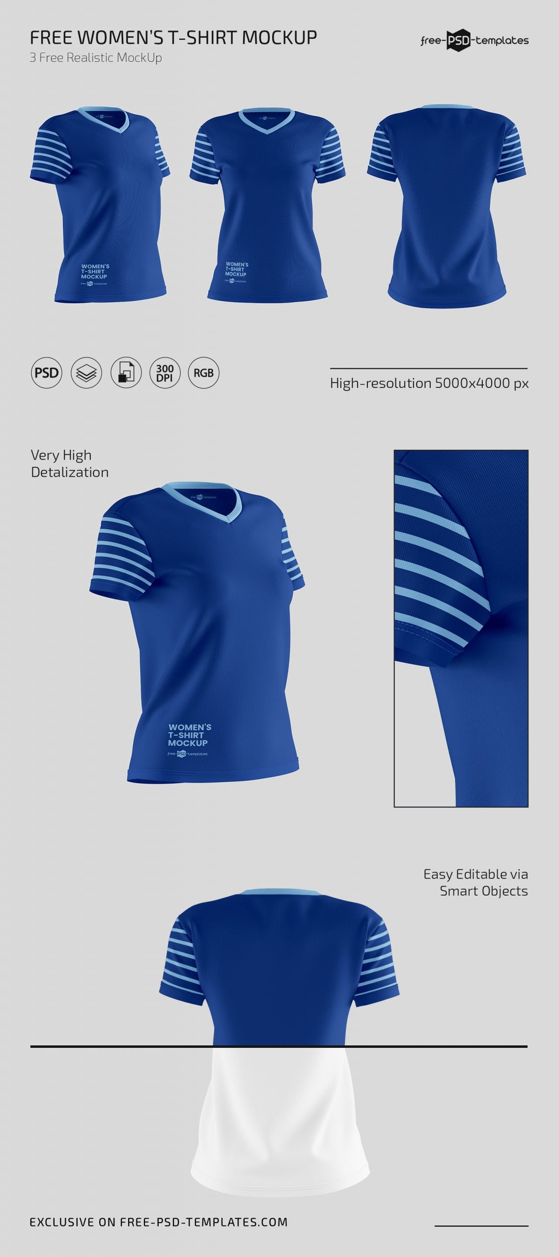 Women’S T-Shirt Mockup Set