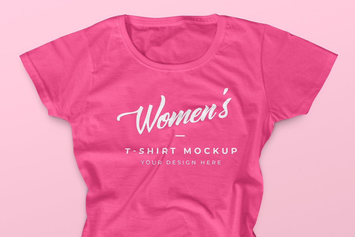 Women'S T-Shirt Mockup Psd Template - Mockup Hunt