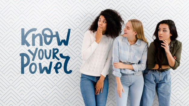 Womens With Inspirational Quote Psd