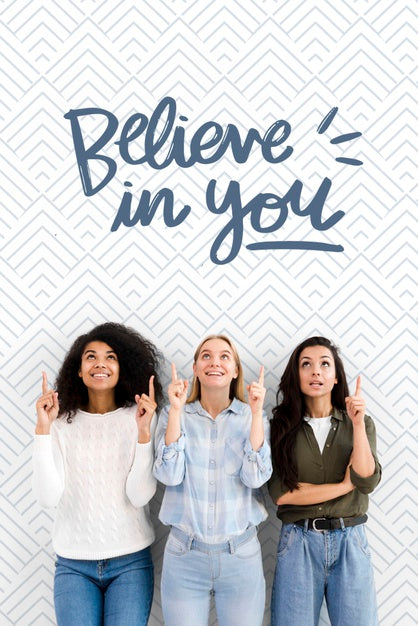 Womens With Motivational Quote Psd