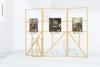 Wood Gallery Exhibition Display Mockup, Front View Psd