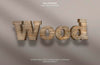 Wood Text Effect Psd
