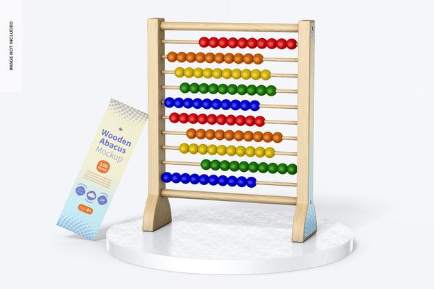 Wooden Abacus Mockup Psd
