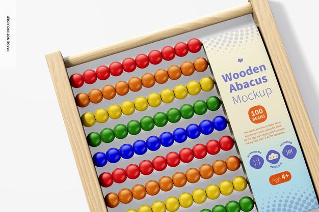 Wooden Abacus Mockup Psd