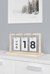 Wooden Board With Calendar Numbers In Tags Psd