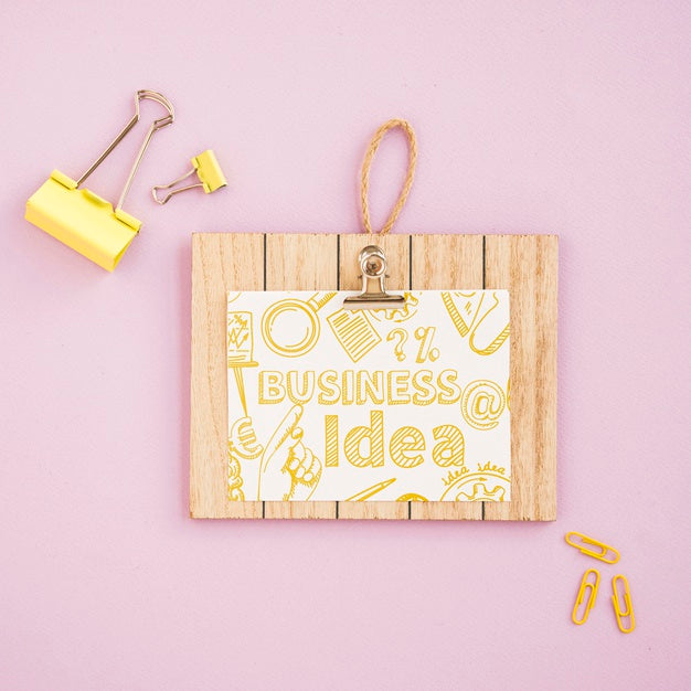Wooden Board With Motivational Message Psd