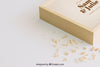 Wooden Box Mockup For Wedding Psd